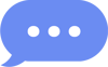 Soft Indigo Message Bubble Soft Indigo Message Bubble